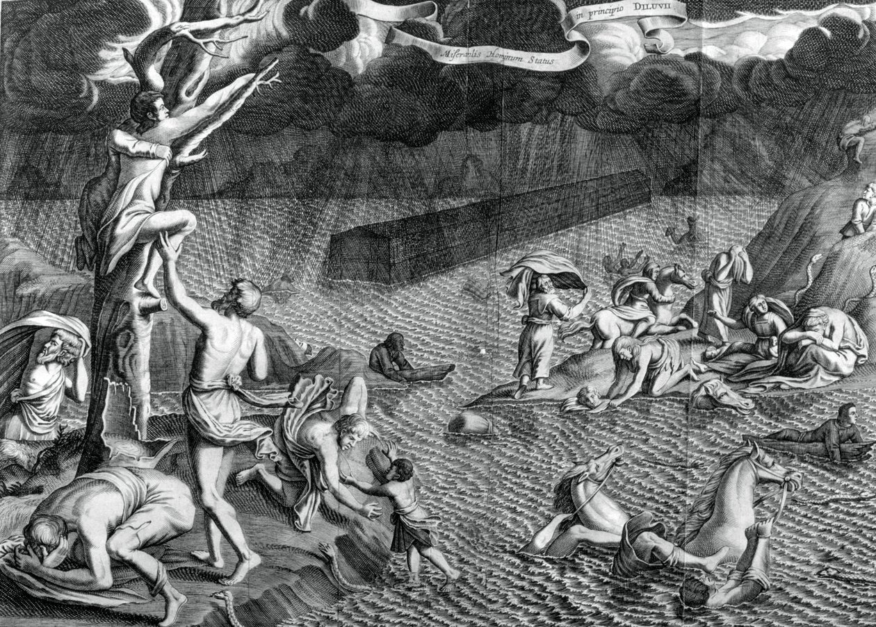 Scene of the Deluge by Athanasius Kircher