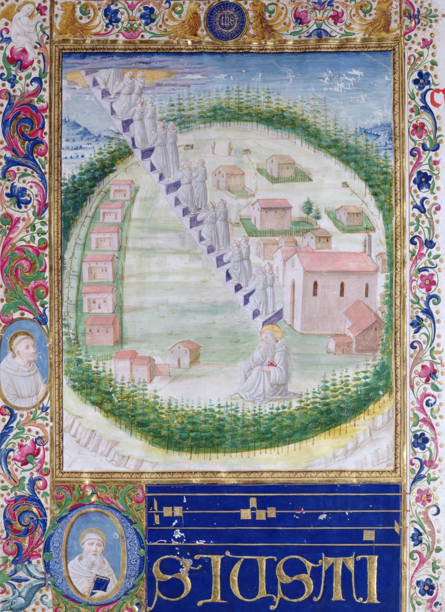 The Dream of St. Romauld (c.951-1027) c.1502 by Attavante di Gabriello di Vanti di Bartolo