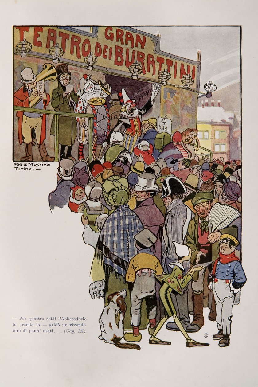 Illustration from Pinocchio by Attilio Mussino