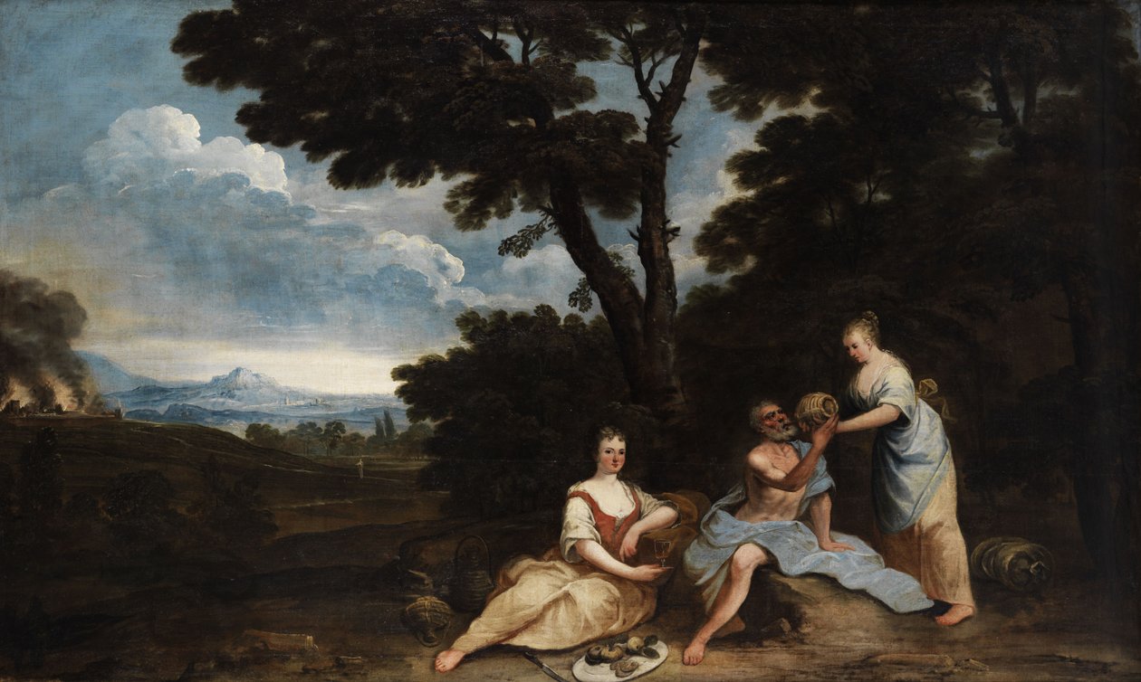 Lot and His Daughters by Giuseppe Zola
