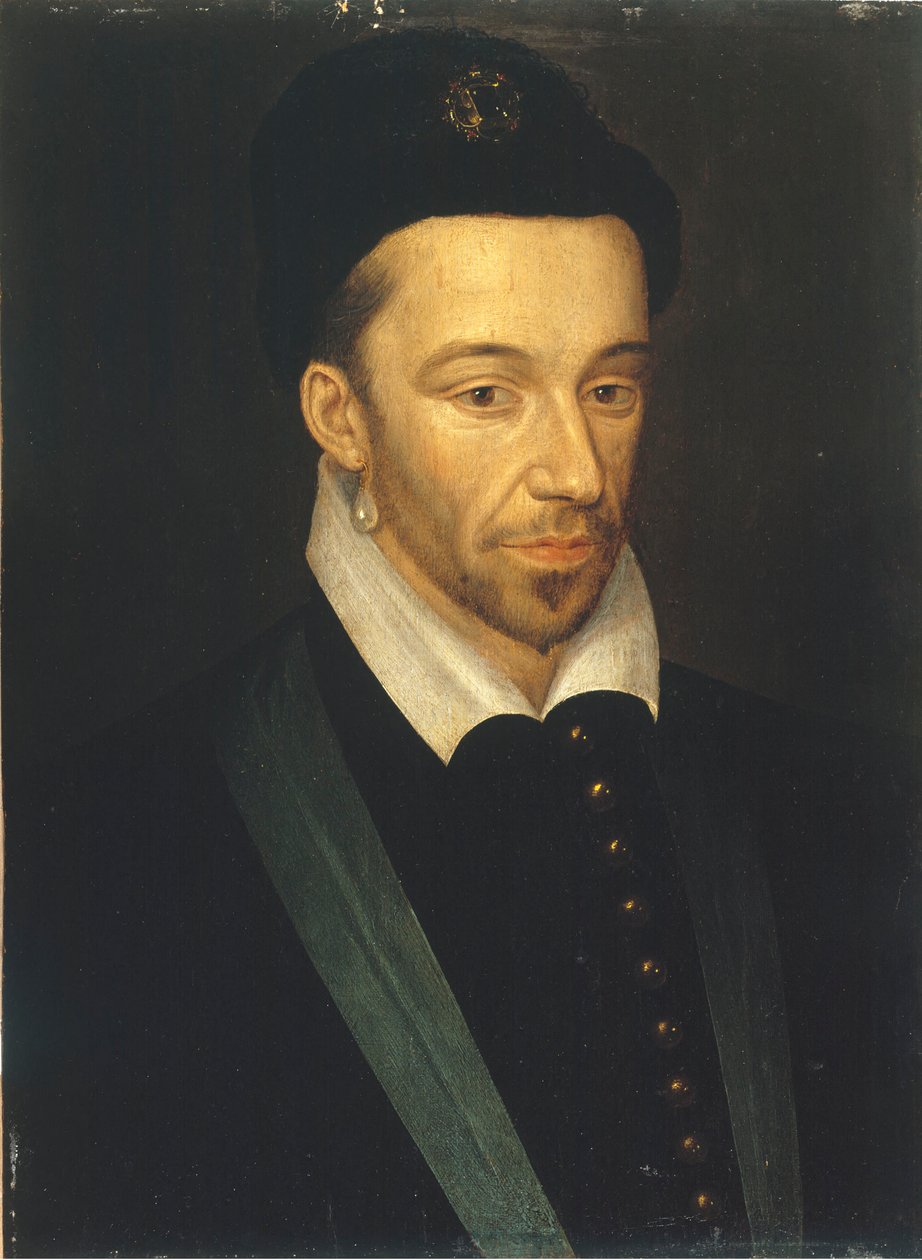 Portrait of Henri III (1551-1589), King of France by attributed to François Quesnel