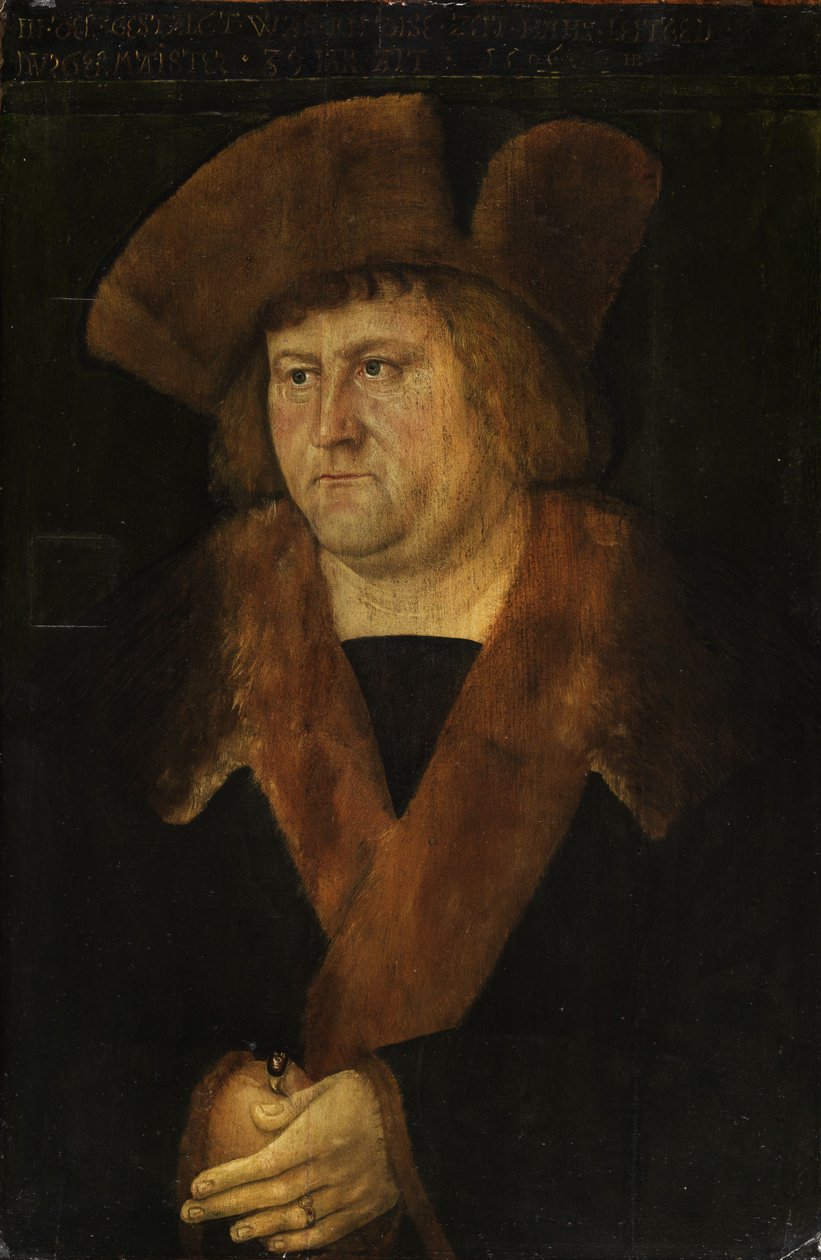 Portrait of Mayor Hans Leitgeb 1506 by Attributed to Hans Brosamer