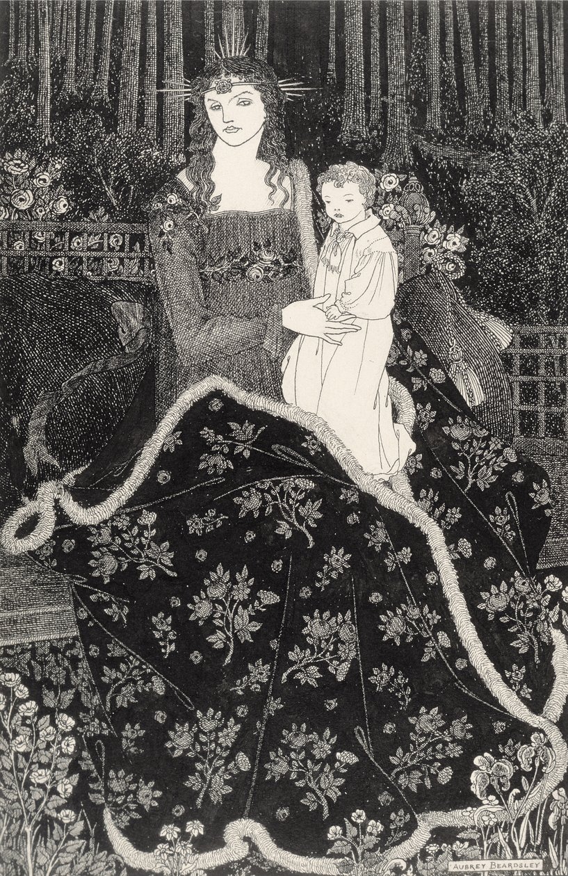 A Large Christmas Card, 1895 by Aubrey Beardsley
