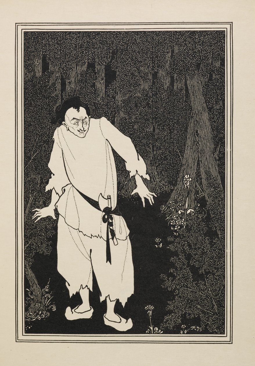 Ali Baba in the wood, from a Book of Fifty Drawings by Aubrey Beardsley