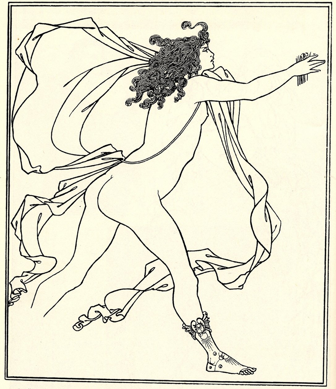 Apollo Pursuing Daphne by Aubrey Beardsley