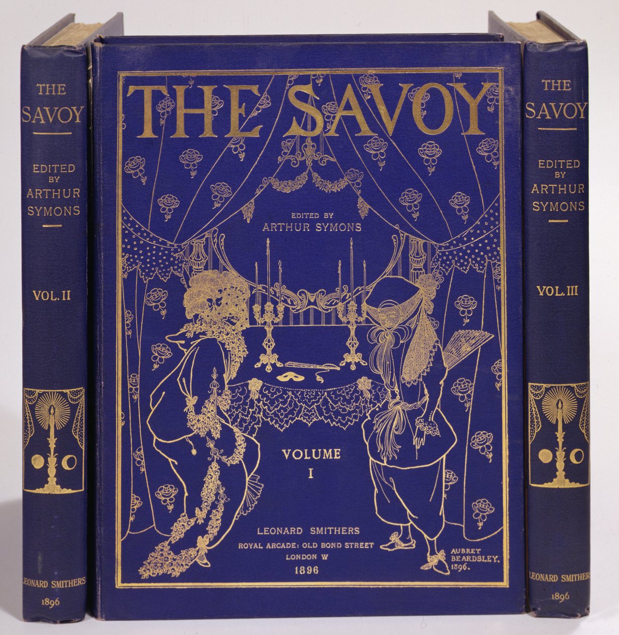 Cover design for The Savoy, Volumes I-III, edited by Arthur Symons, published by Leonard Smithers 1896 by Aubrey Beardsley