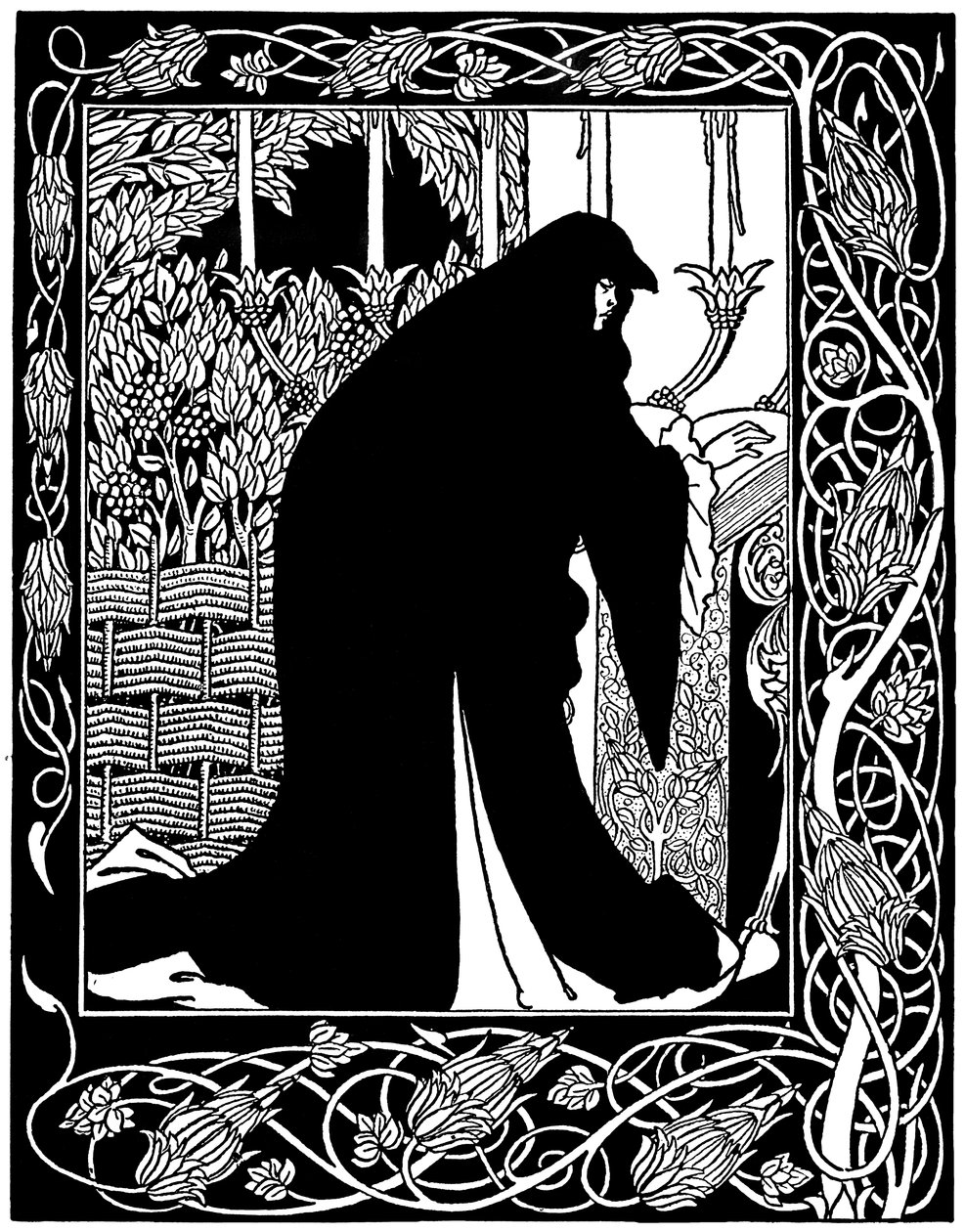 How Queen Guenever made her a nun, illustration from 