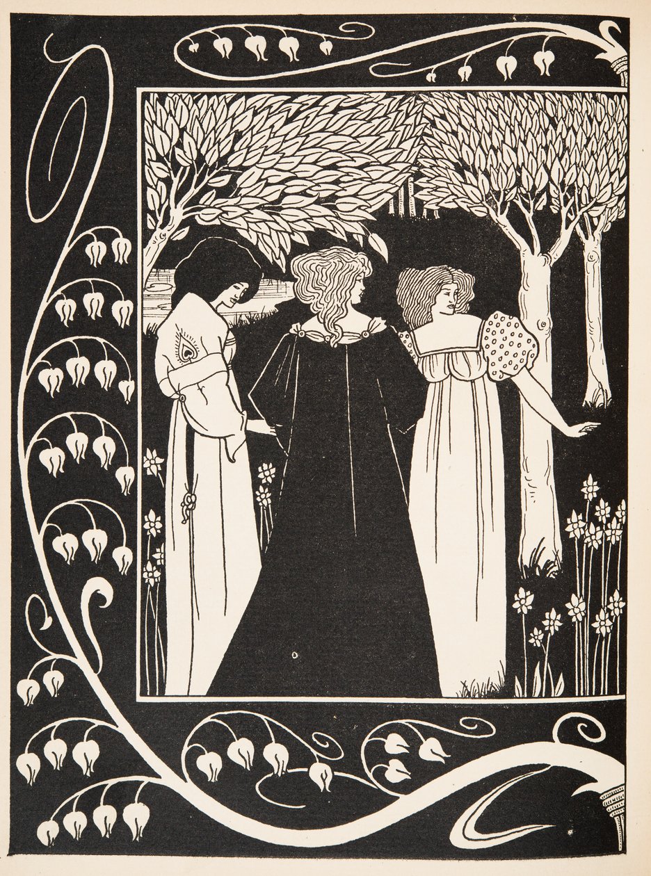 How Sir Launcelot was Known by Dame Elaine by Aubrey Beardsley