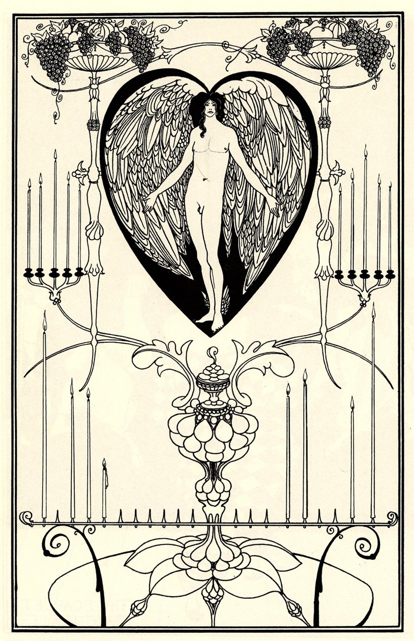 Illustration for The Mirror of Love by Marc-André Raffalovich by Aubrey Beardsley