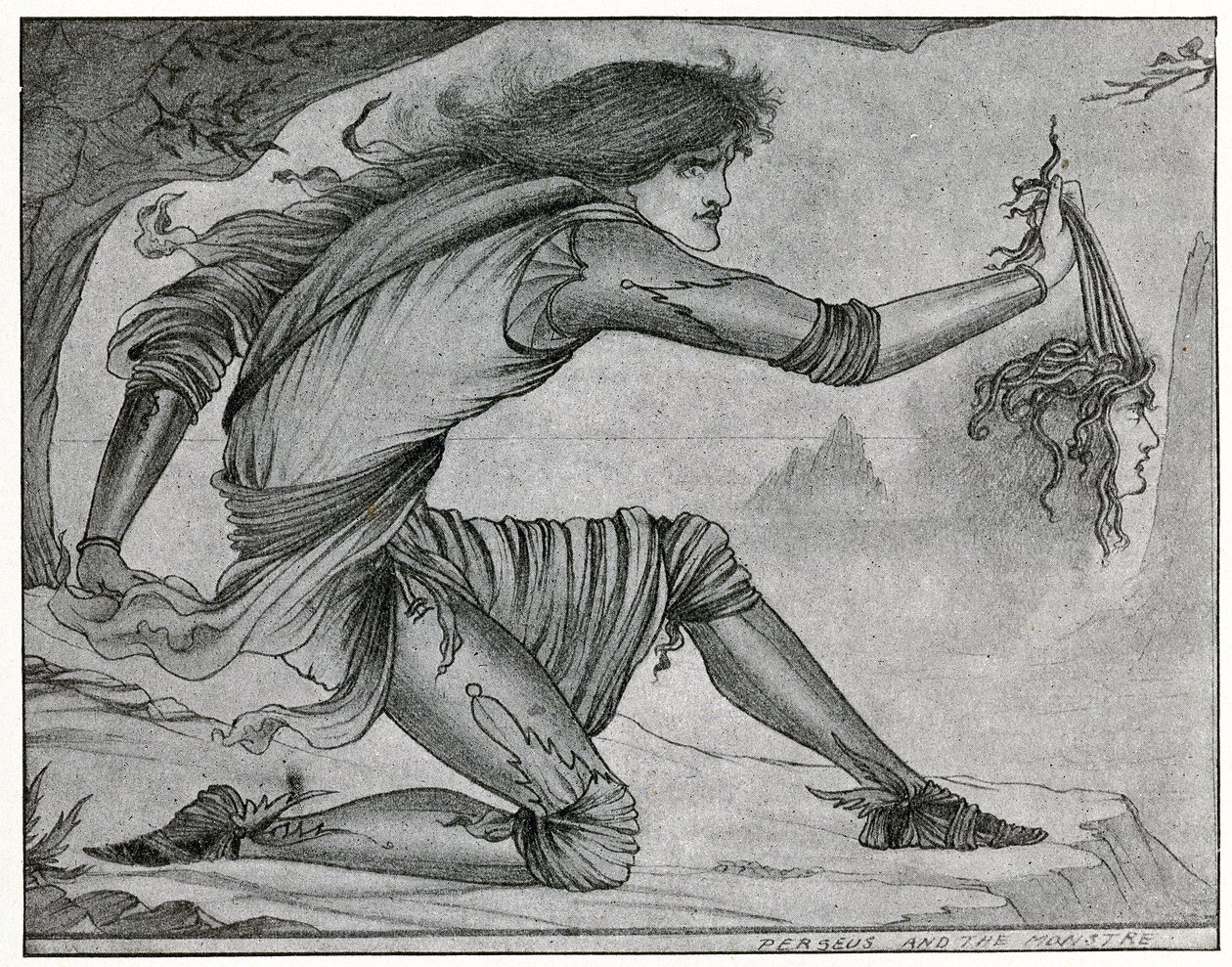 Perseus and the Gorgon by Aubrey Beardsley