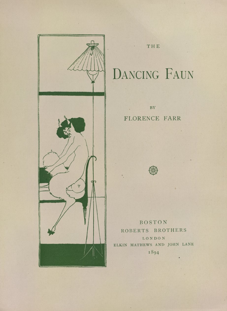 The Dancing Faun, Decorated Book Paper for 