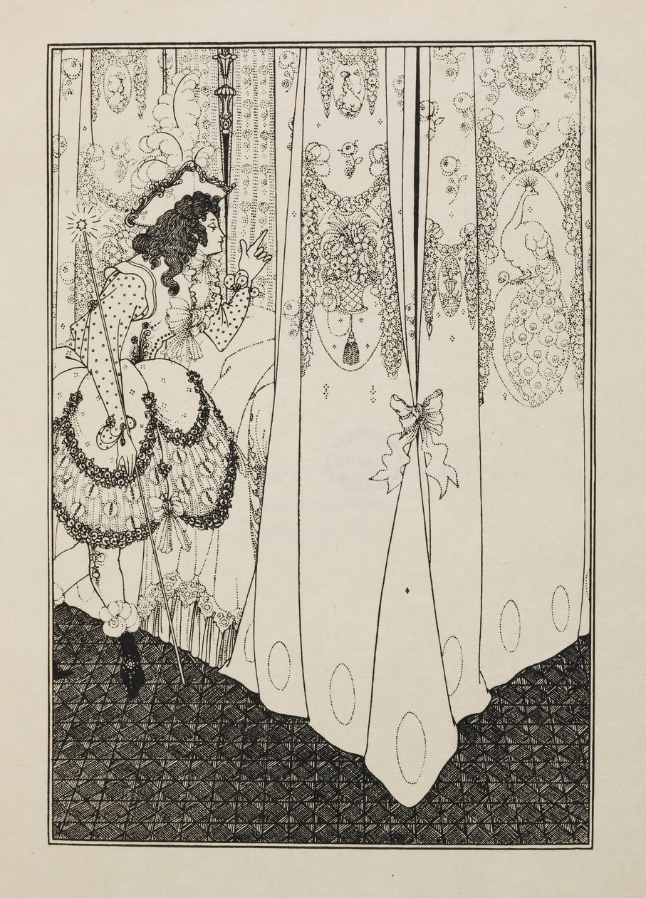 The Dream from a book of fifty drawings by Aubrey Beardsley
