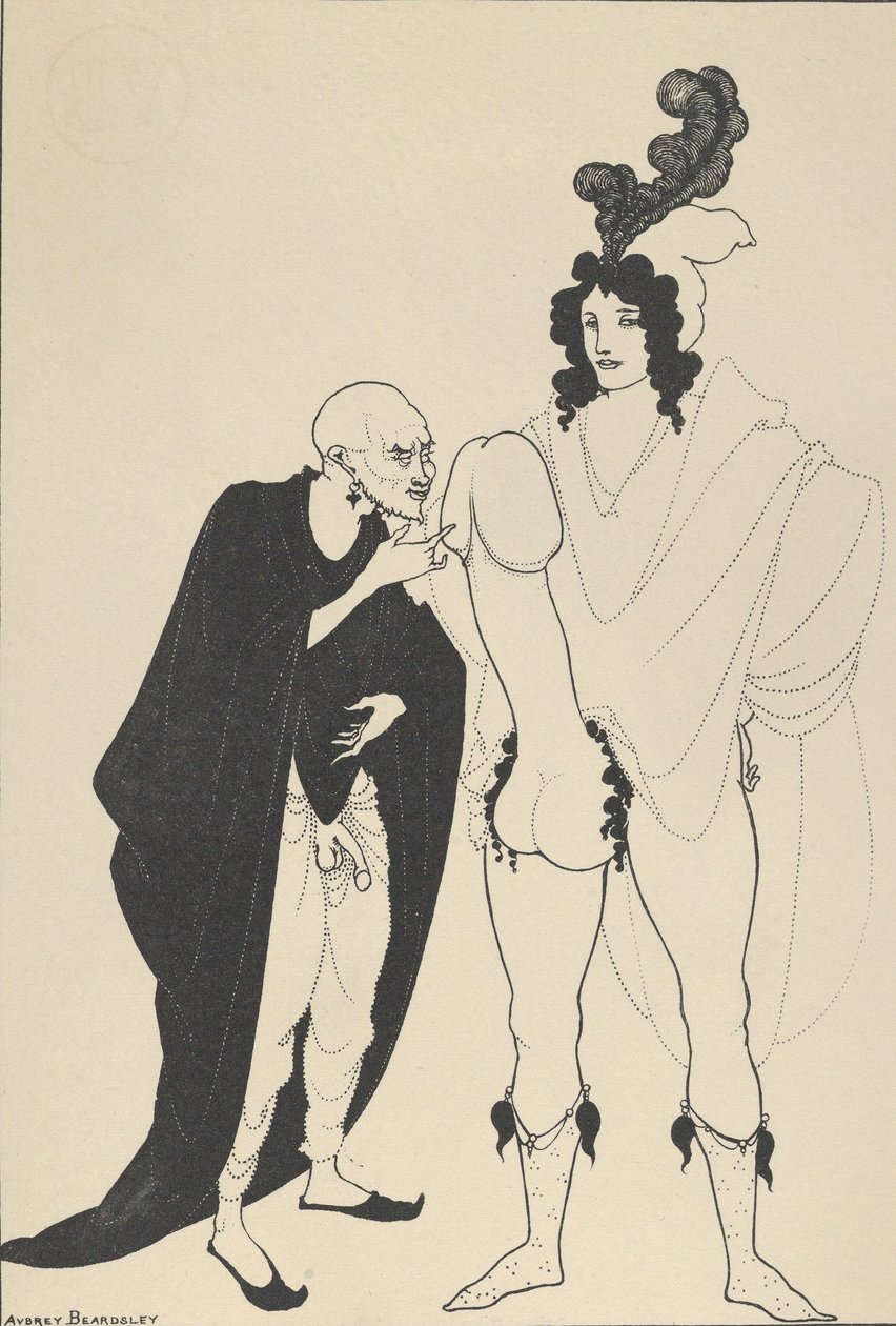 The Examination of the Herald, for The Lysistrata of Aristophanes by Aubrey Beardsley