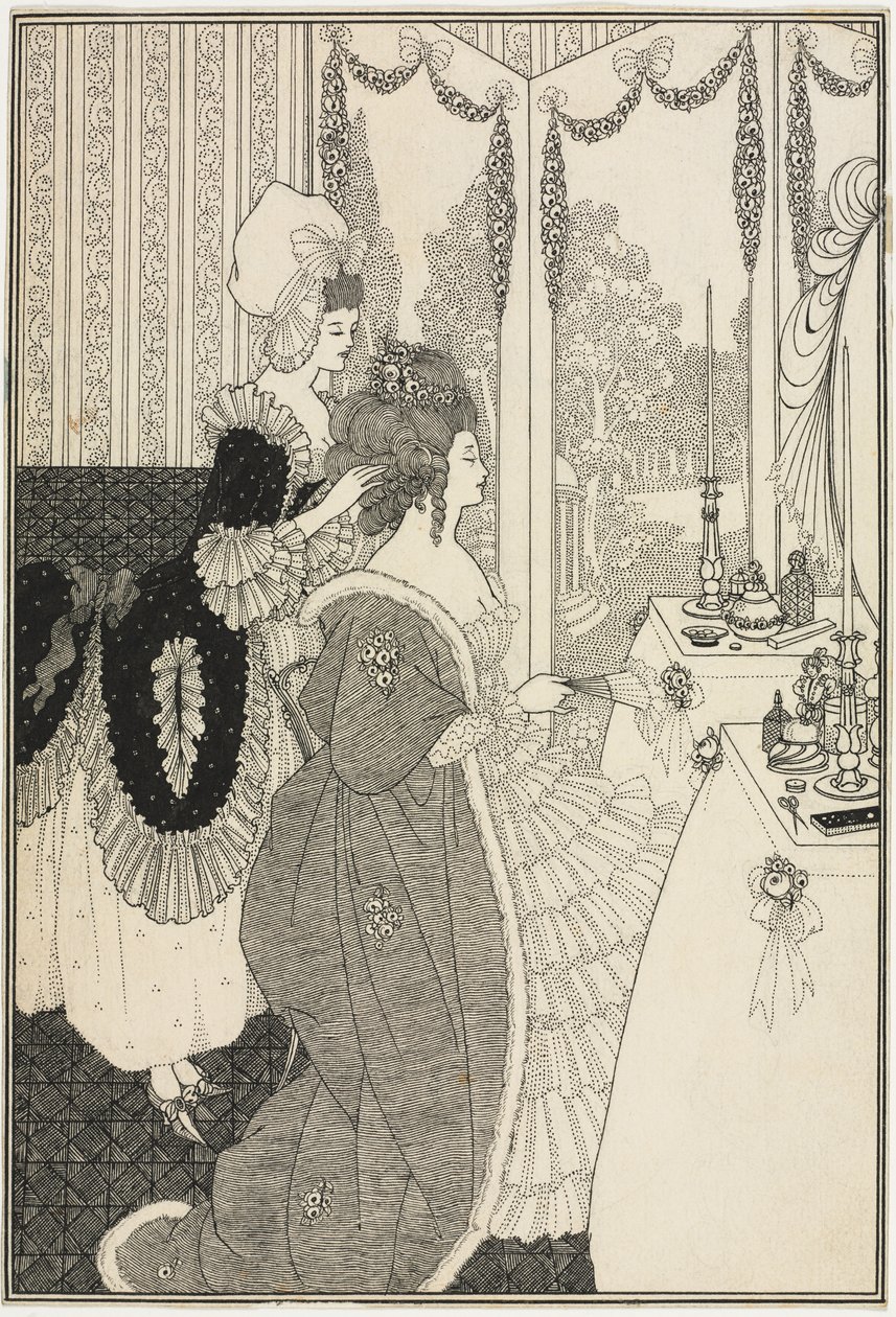 The Toilet, from The Rape of the Lock by Alexander Pope, c.1895-96 by Aubrey Beardsley