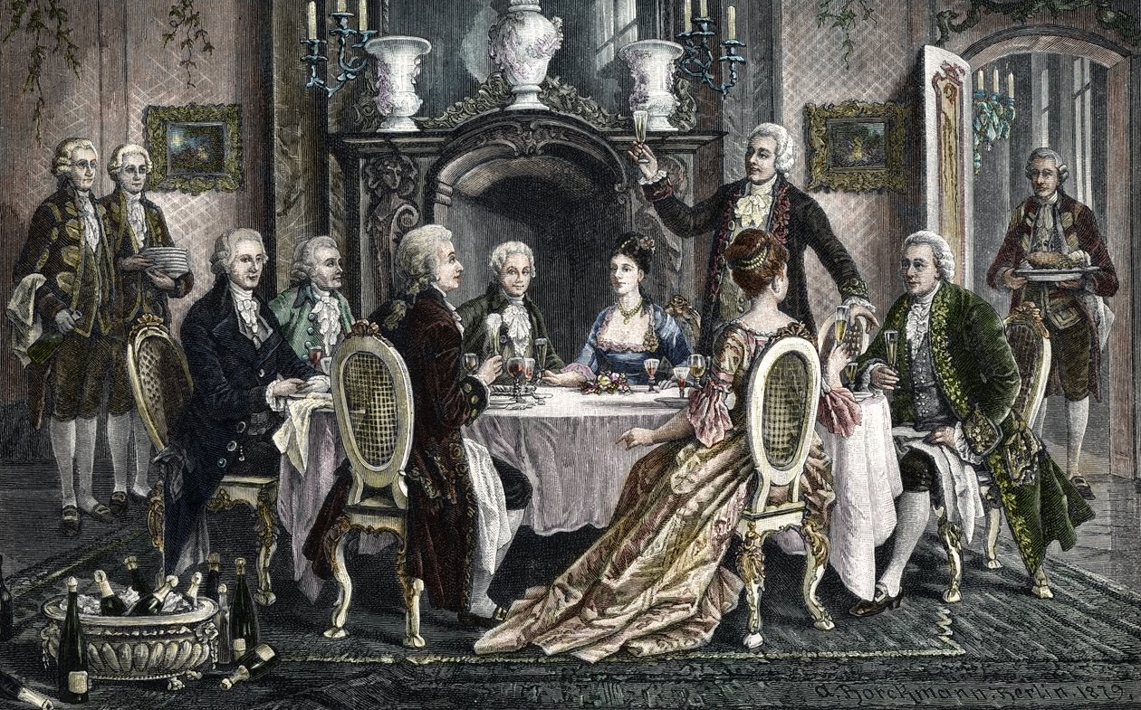 Dinner at Emanuel Schikaneder's Home for Wolfgang Amadeus Mozart