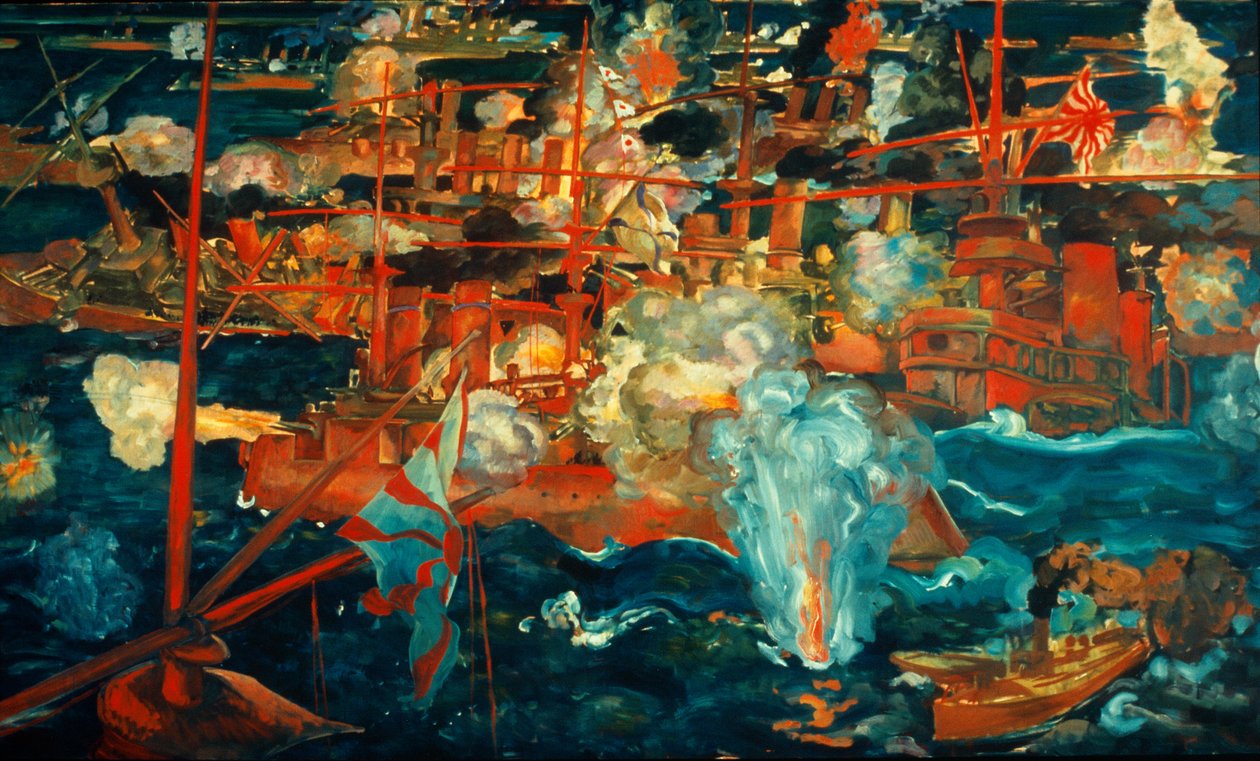 Russo-Japanese Sea Battle by August Deusser
