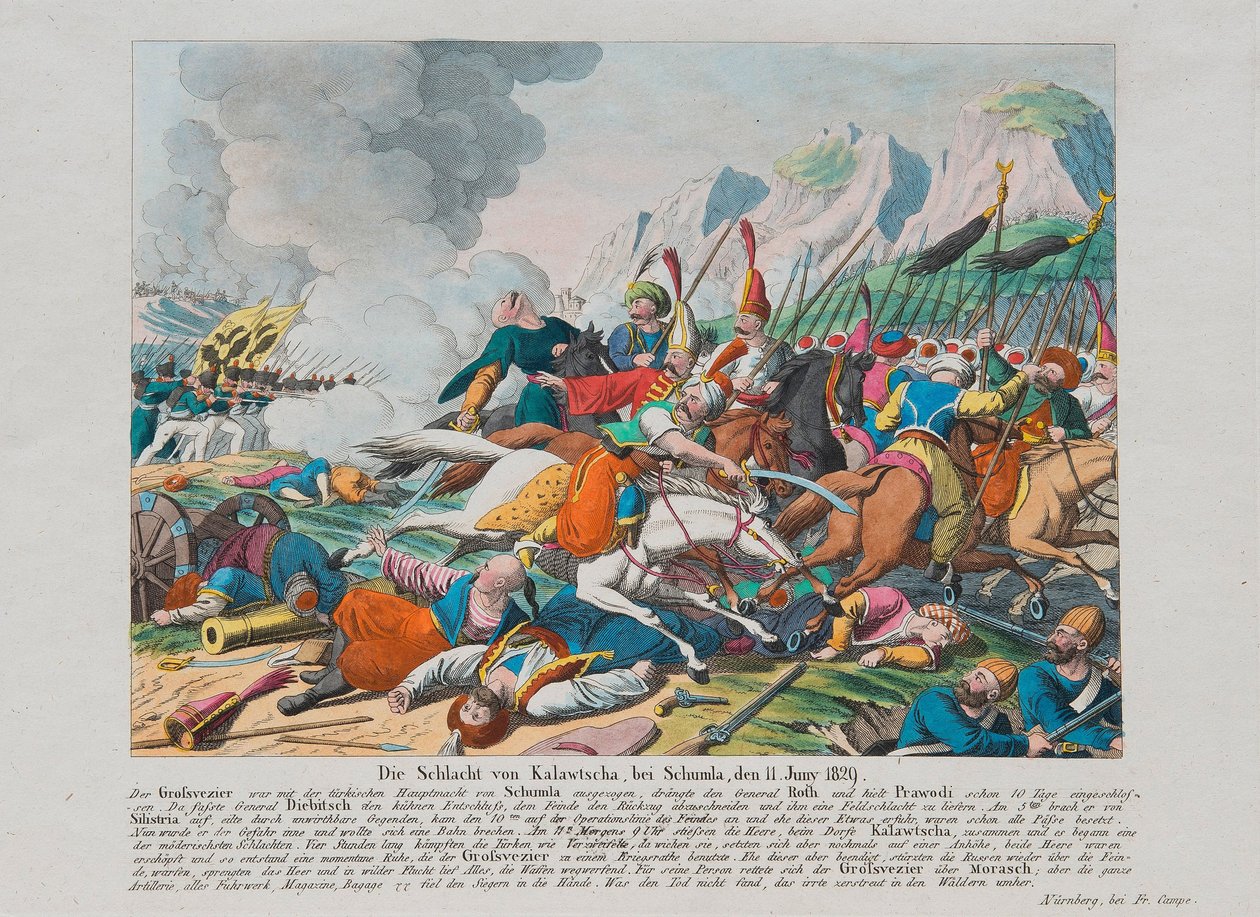 The Siege of the Shumen Fortress in 1828 by August Friedrich Andreas Campe