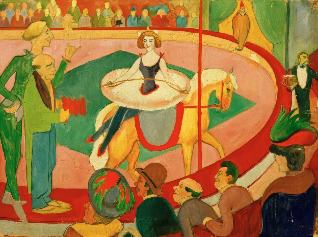 Circus Painting I: Equestrienne by August Macke