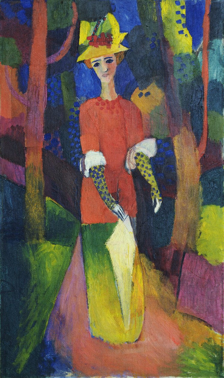 Lady in a Park by August Macke