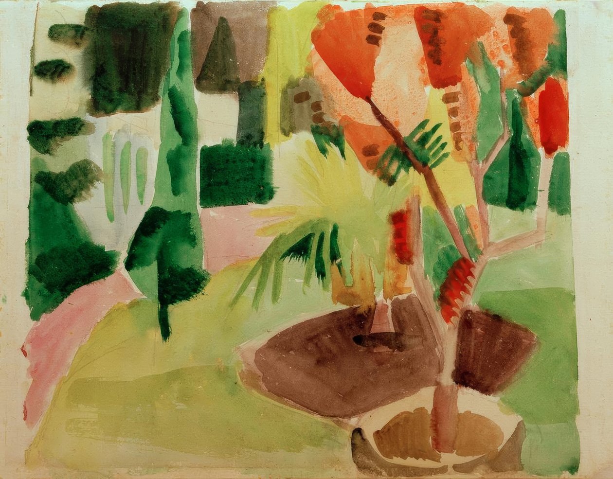 Our Garden by the Lake 2 by August Macke