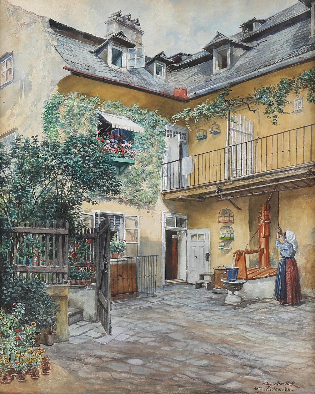 Hof in Lichtenthal by August Mandlick