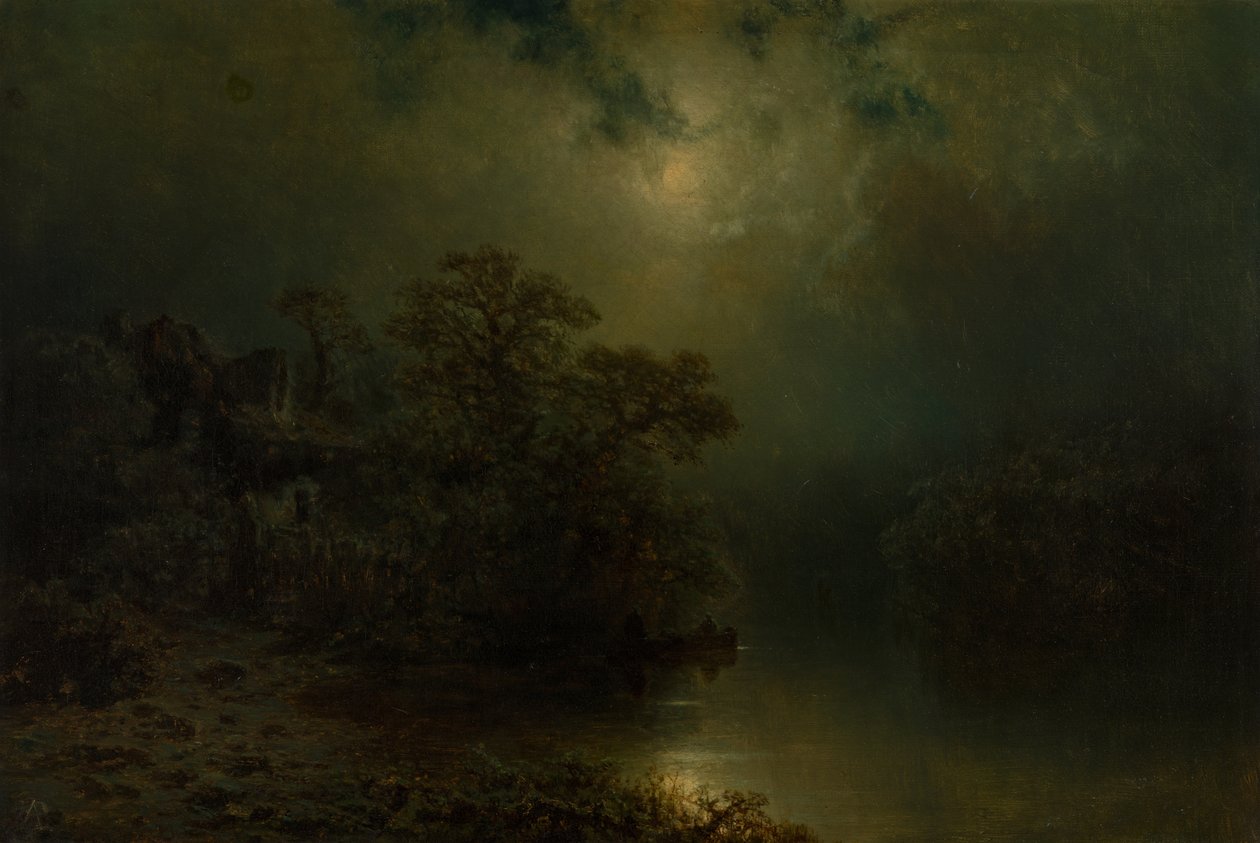 Moonlight Night by August Piepenhagen