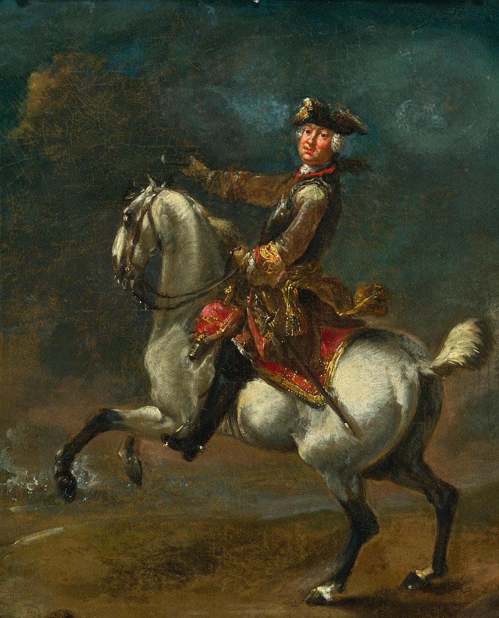 August Querfurt Prince Karl August Friedrich von Waldeck-Pyrmont Sketch by August Querfurt