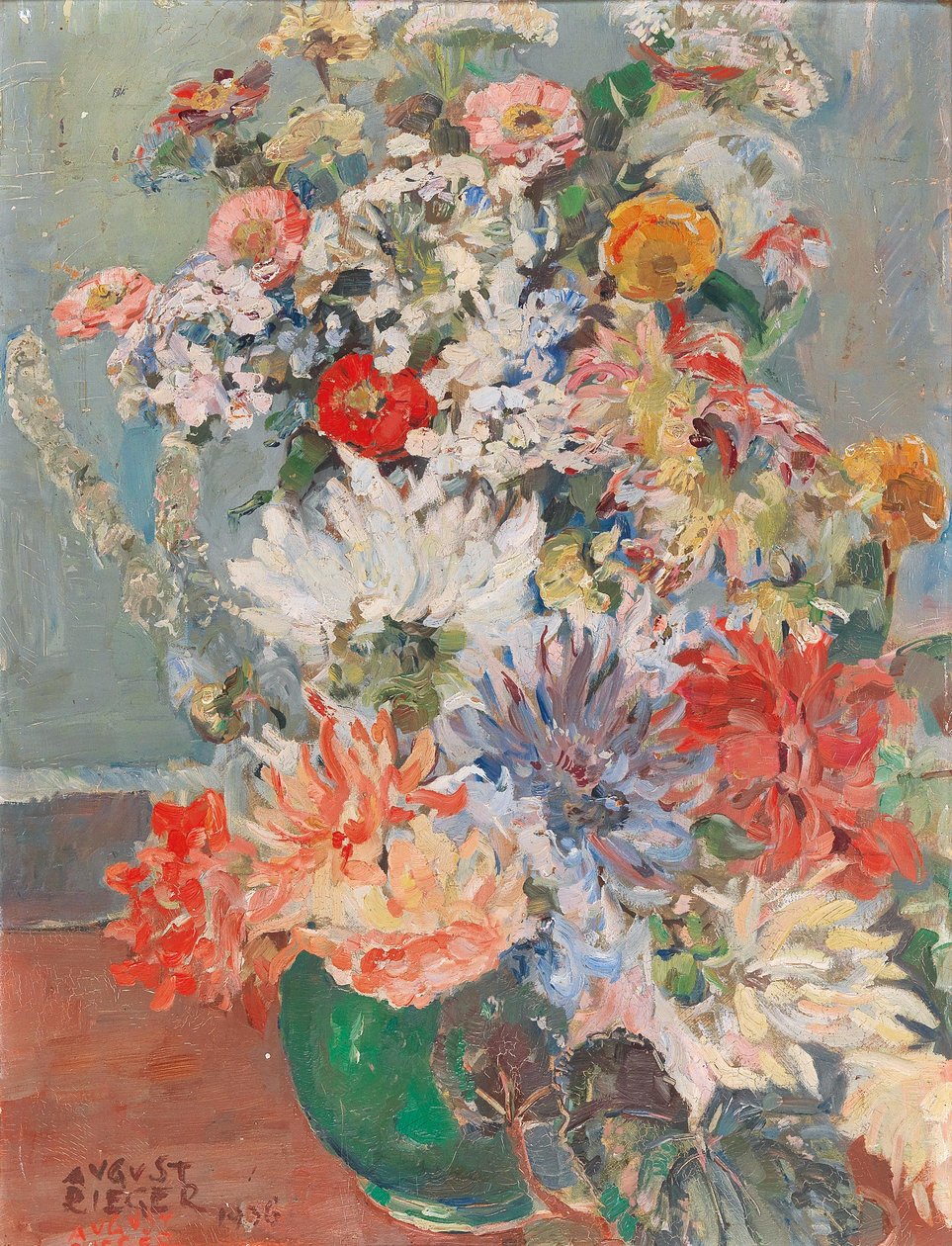 Summer Flower Bouquet by August Rieger