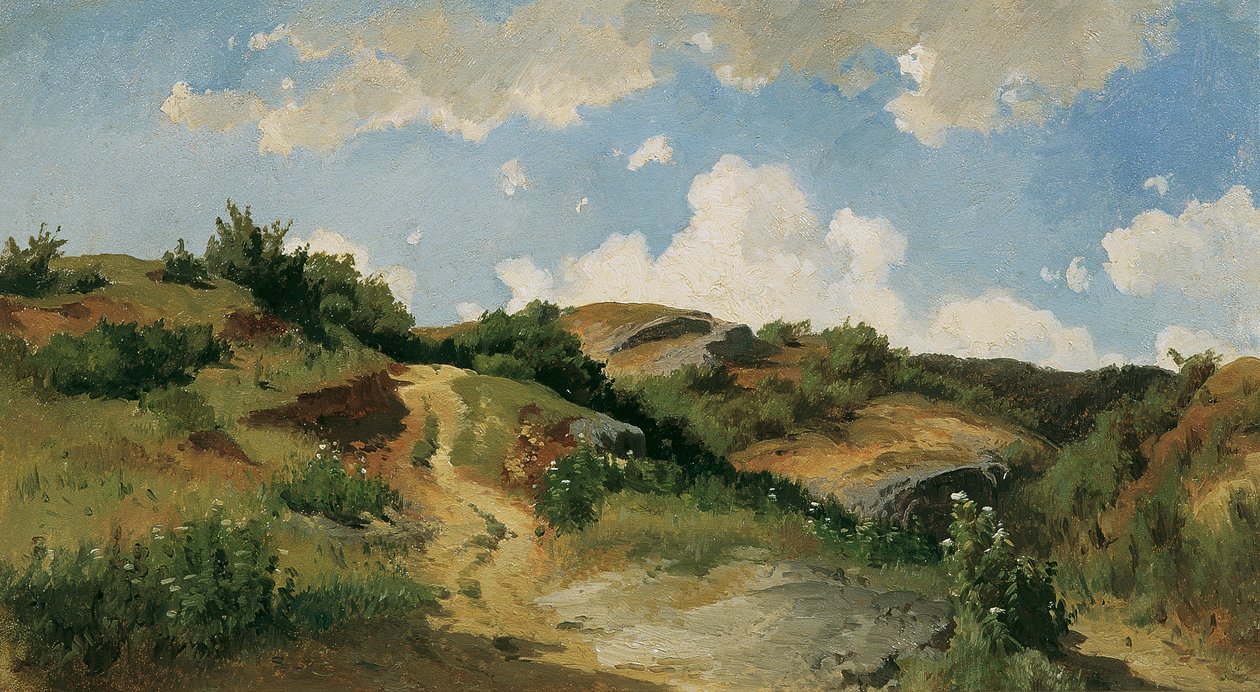 Hungarian Landscape by August Schaeffer von Wienwald