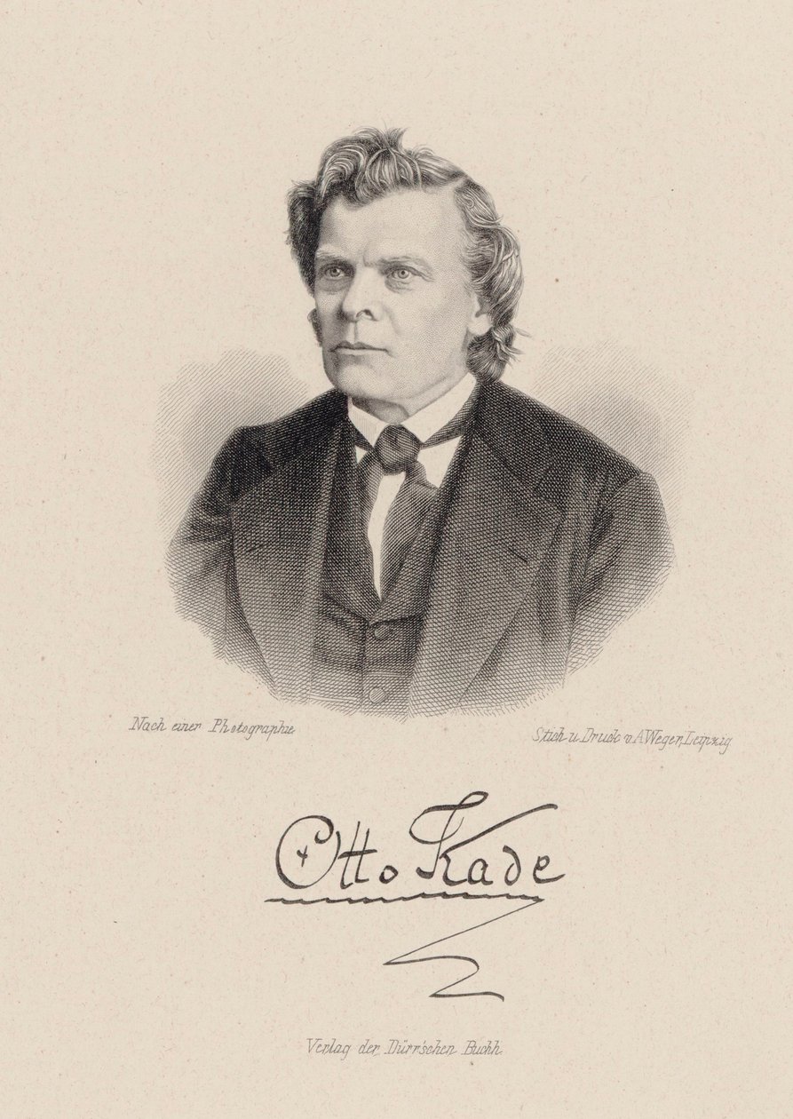 Portrait of the Composer Otto Kade 1819-1900 by August Weger