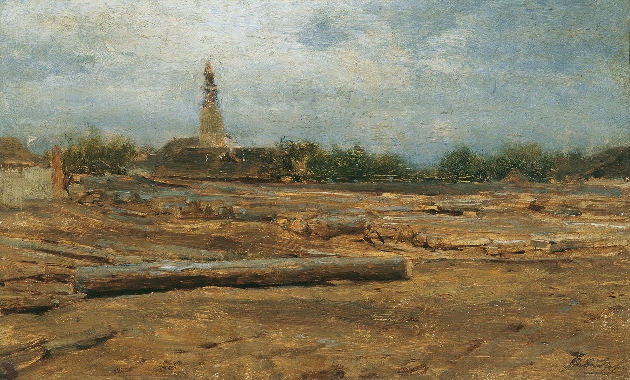Wood Yard near Szolnok by August von Pettenkofen