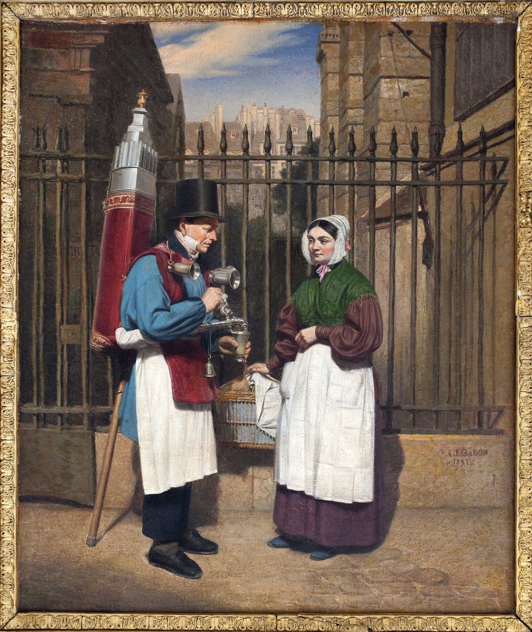 The coconut merchant and its picturesque fountain by Augusta Le Baron Desves