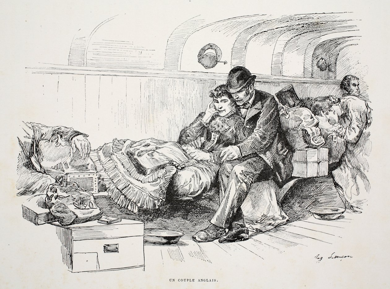 An English Couple, illustration from 