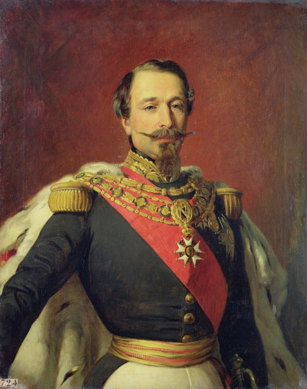 Portrait of Emperor Louis Napoleon III, after the original painting by Francois Xavier Winterhalter, 1853 by Auguste Boulard