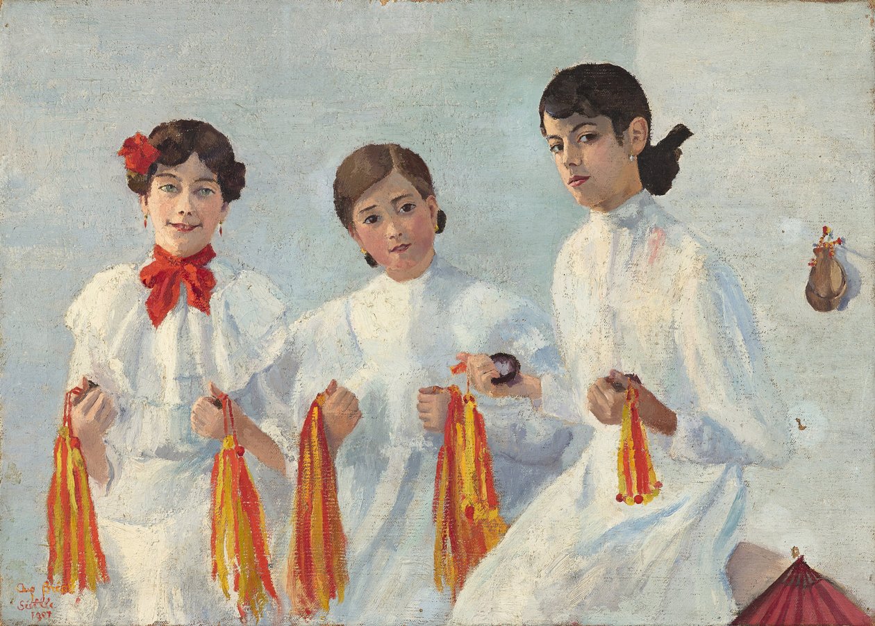 Trois jeunes Sevillanes by Auguste Breal