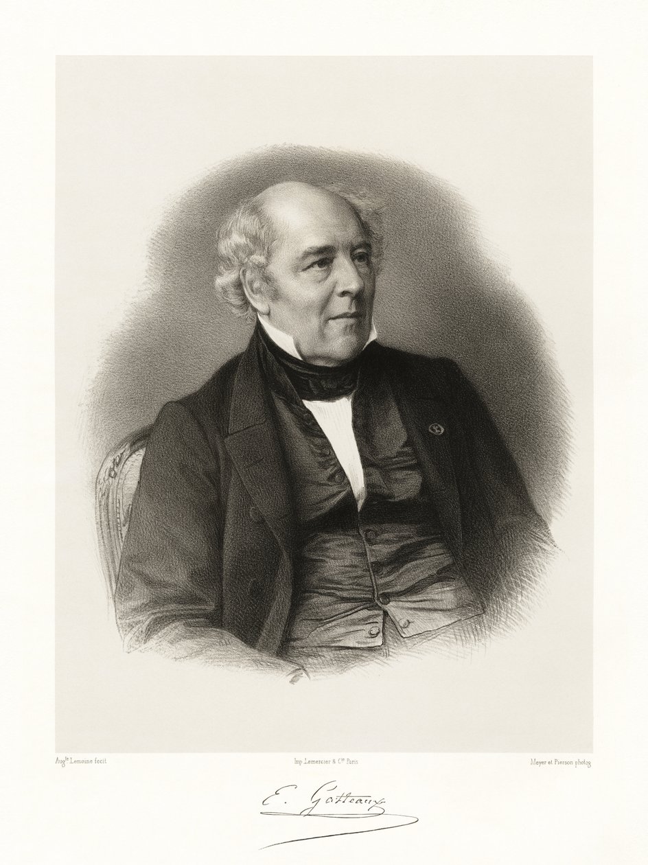 Jacques Édouard Gatteaux by Auguste Charles Lemoine