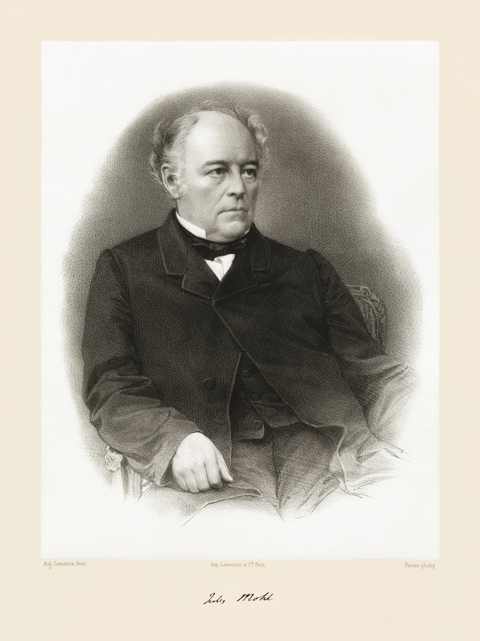 Julius Mohl by Auguste Charles Lemoine