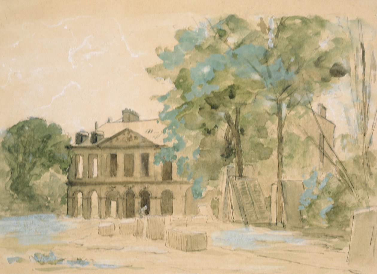 The Demolition of the Chateau de Puteaux by Auguste Durst