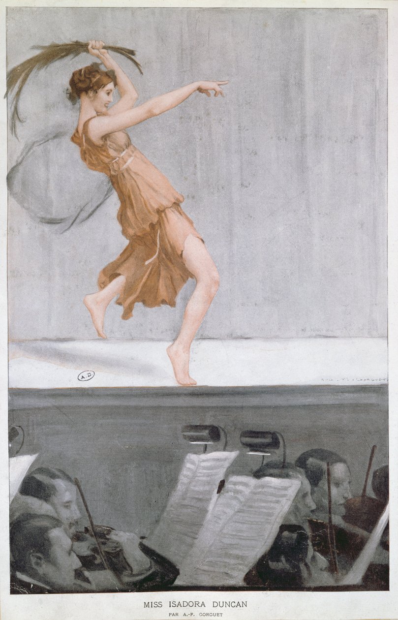 Portrait of Isadora Duncan (1877-1927) c.1913 by Auguste Francois Gorguet