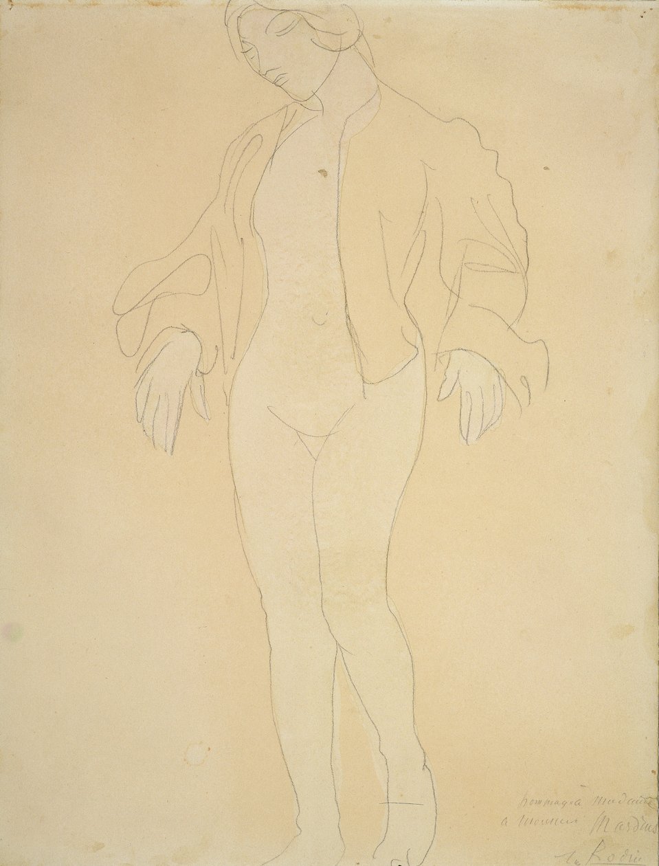 A Nude Female Dancer by Auguste Rodin