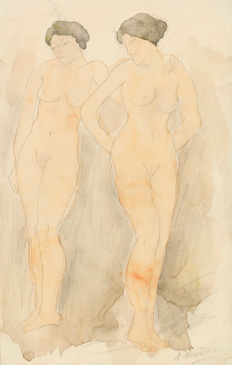Two Standing Figures by Auguste Rodin