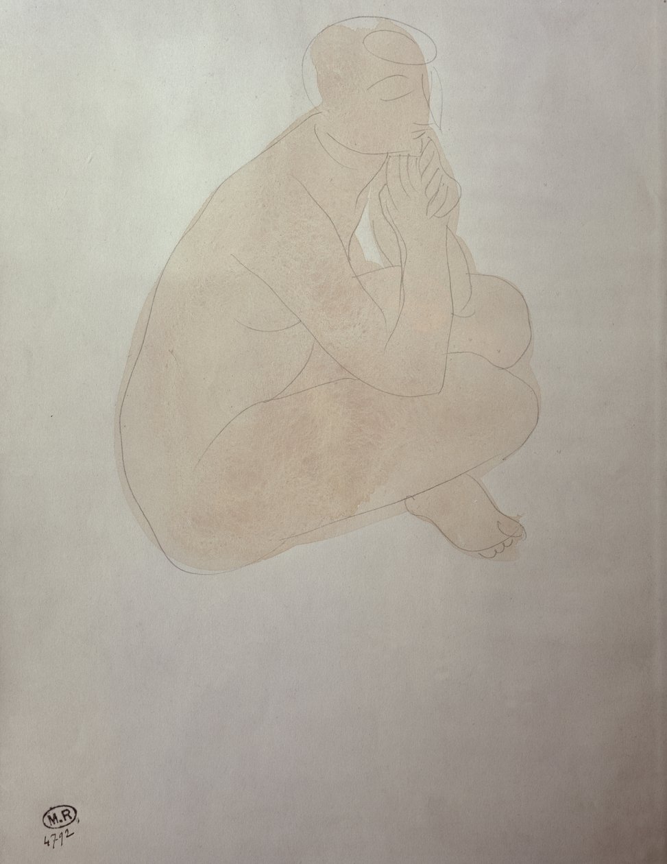 Woman Sitting Cross-Legged by Auguste Rodin