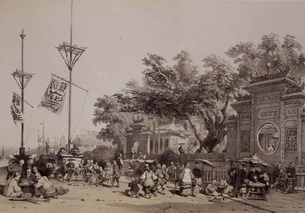 The Facade of the Great Temple of Macao, plate 9 from 