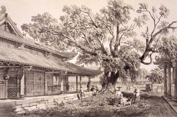 The Temple of Buddha in the Honan Suburbs of Canton, plate 24 from 