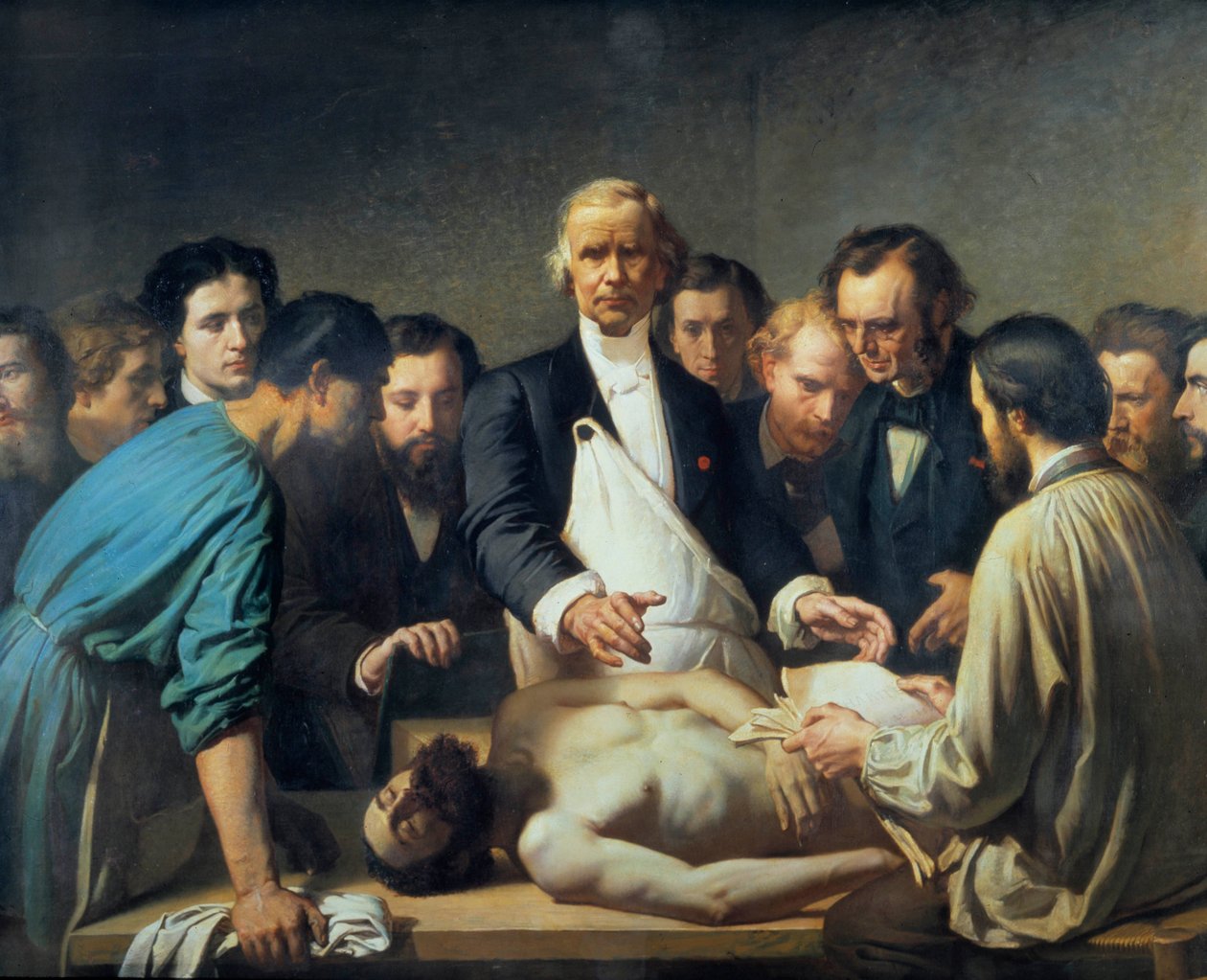 Doctor Alfred Velleau at Charity will proceed to an autopsy by Auguste (after) Feyen Perrin