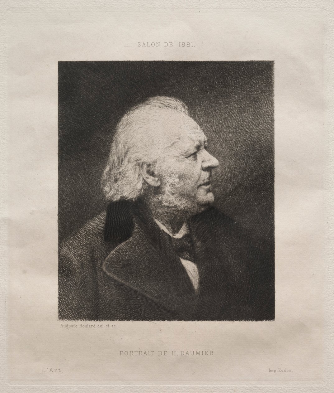 Honoré Daumier, 1881 by Auguste Boulard