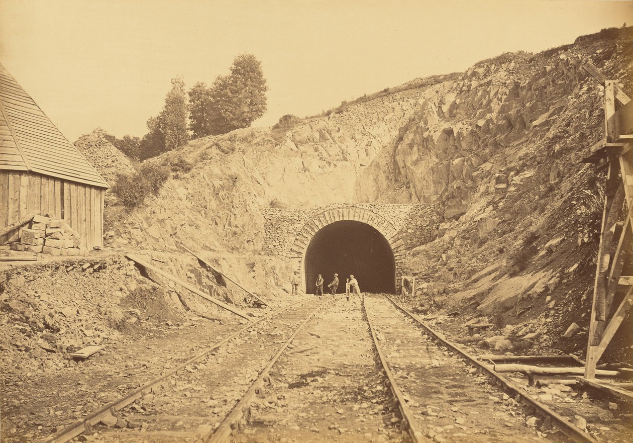 Entrance of the Sauvage Tunnel, Paris Side by Auguste Hippolyte Collard