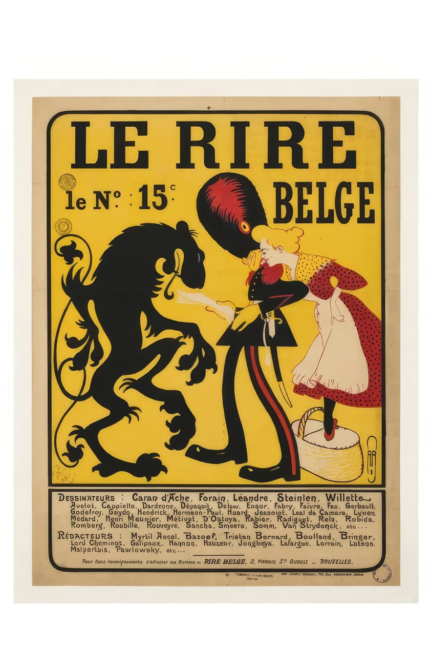 The Belgian Laughter by Auguste Jean Baptiste Roubille