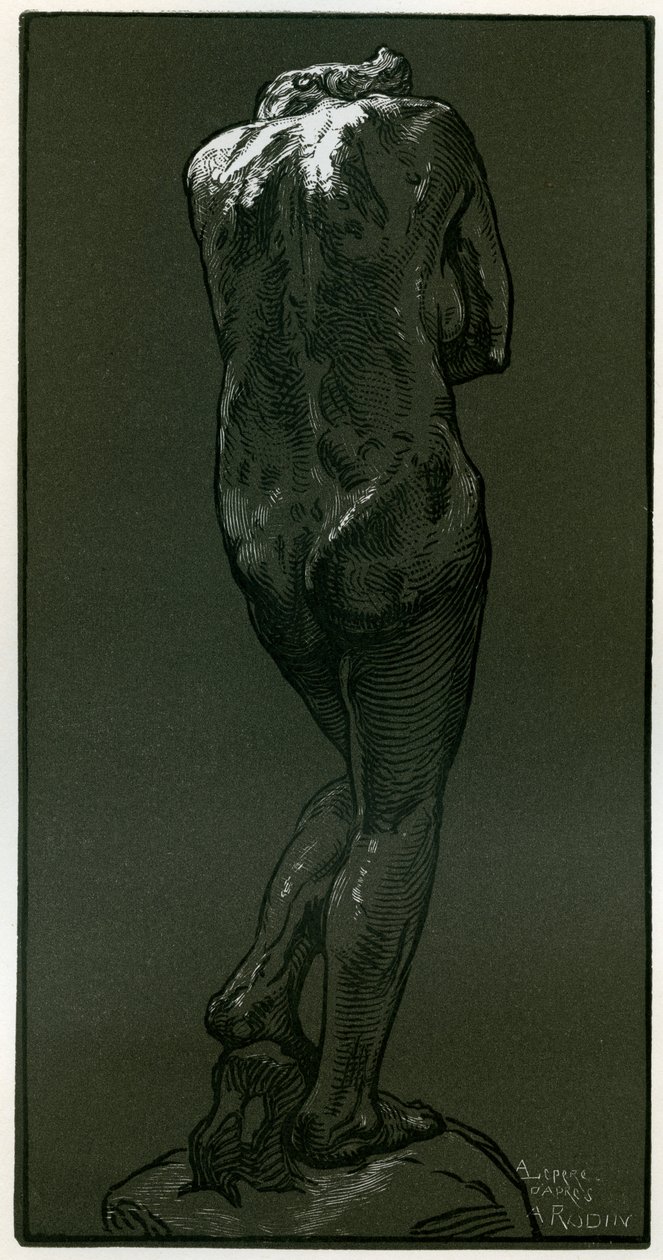 A Woodcut After a Statue by Rodin, 1898 by Auguste Louis Lepère