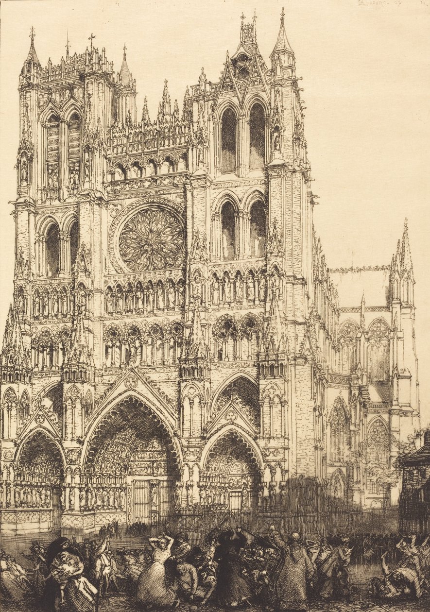 Amiens Cathedral by Auguste Lepere